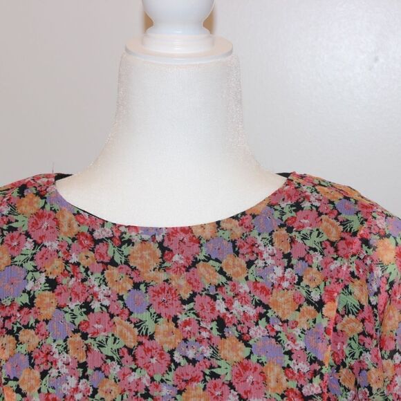 WAYF Revolve Long Sleeve Floral Mini Dress Women Size Small - Picture 4 of 16